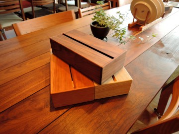 木製　ティッシュボックス