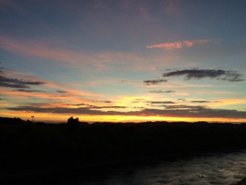 富山　夕焼け