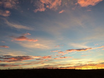 富山　夕焼け