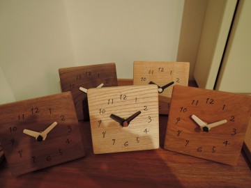 富山　木製時計