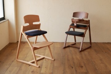 富山　家具　おしゃれ　無垢材　チェア　アップライト　UPRIGHT　子供椅子