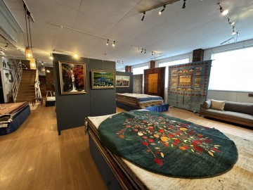 富山　家具　おしゃれ　無垢材　ギャッベ　絨毯展　ペルシャ絨毯　