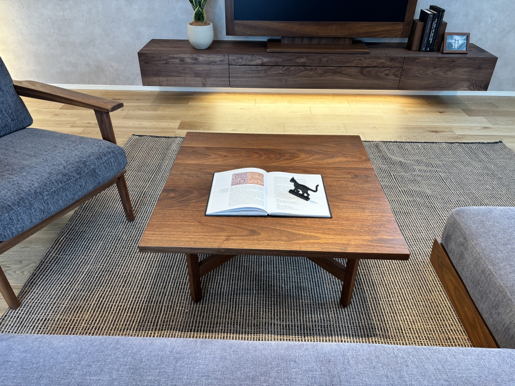 レンタル家具 おしゃれ 富山 無垢材 ミヤモト家具 完成見学会