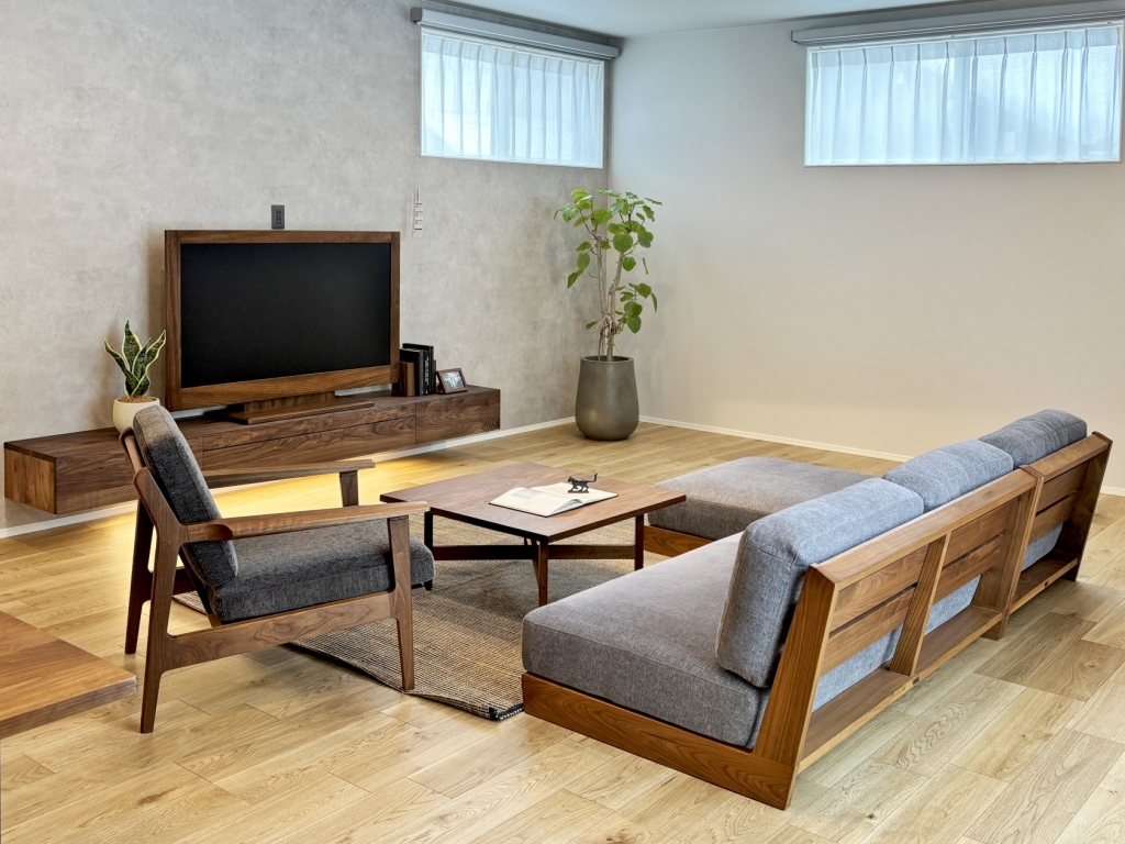 レンタル家具 おしゃれ 富山 無垢材 ミヤモト家具 完成見学会