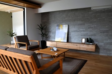 富山　家具　造作TVボード　おしゃれ