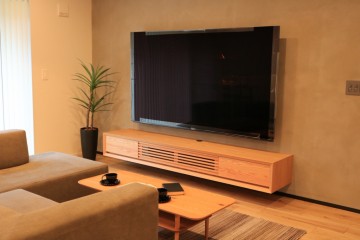 富山　家具　造作TVボード　おしゃれ